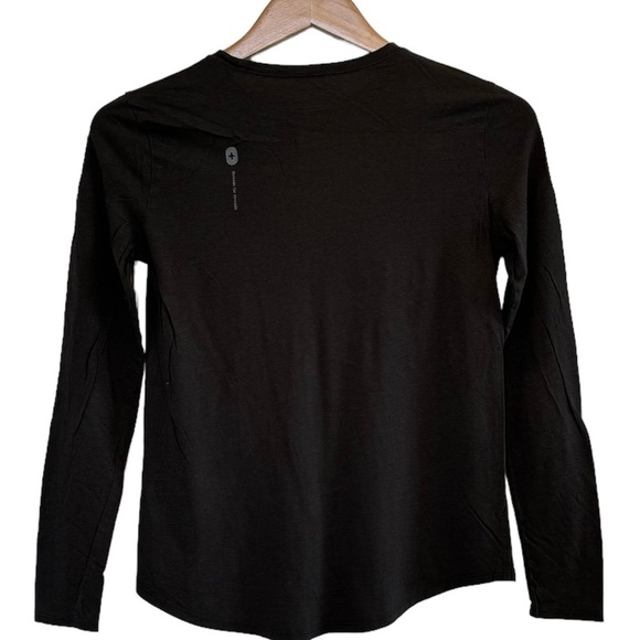 Figs Off Black Super Soft Long Sleeve Underscrub Tee Womens XS Shirt Super Soft - Picture 2 of 5
